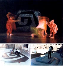 Sets & costumes for Okyroe dance group, 1995